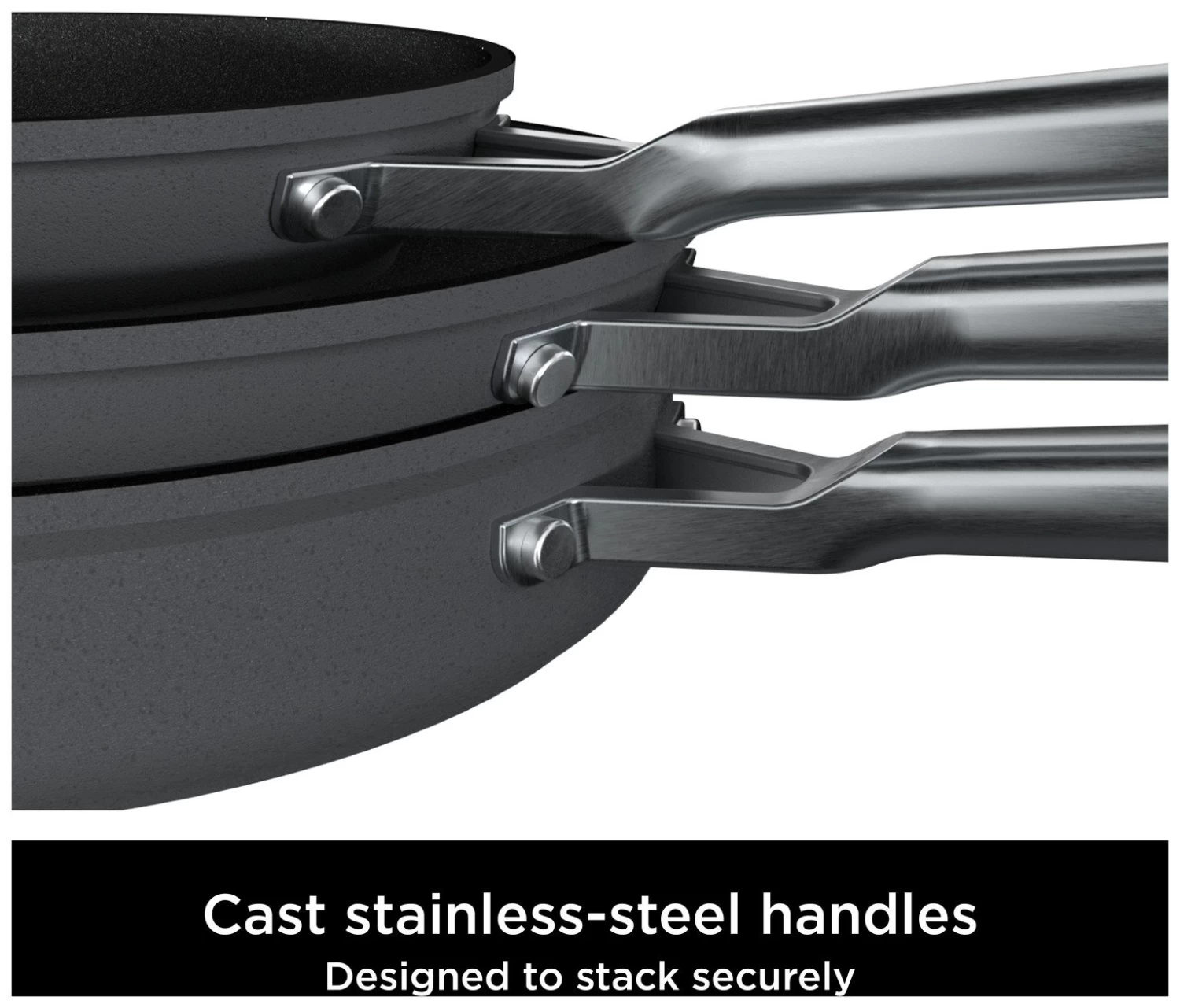 Ninja Zerostick Stackable 2 Piece Non Stick Pan Set - Image 3