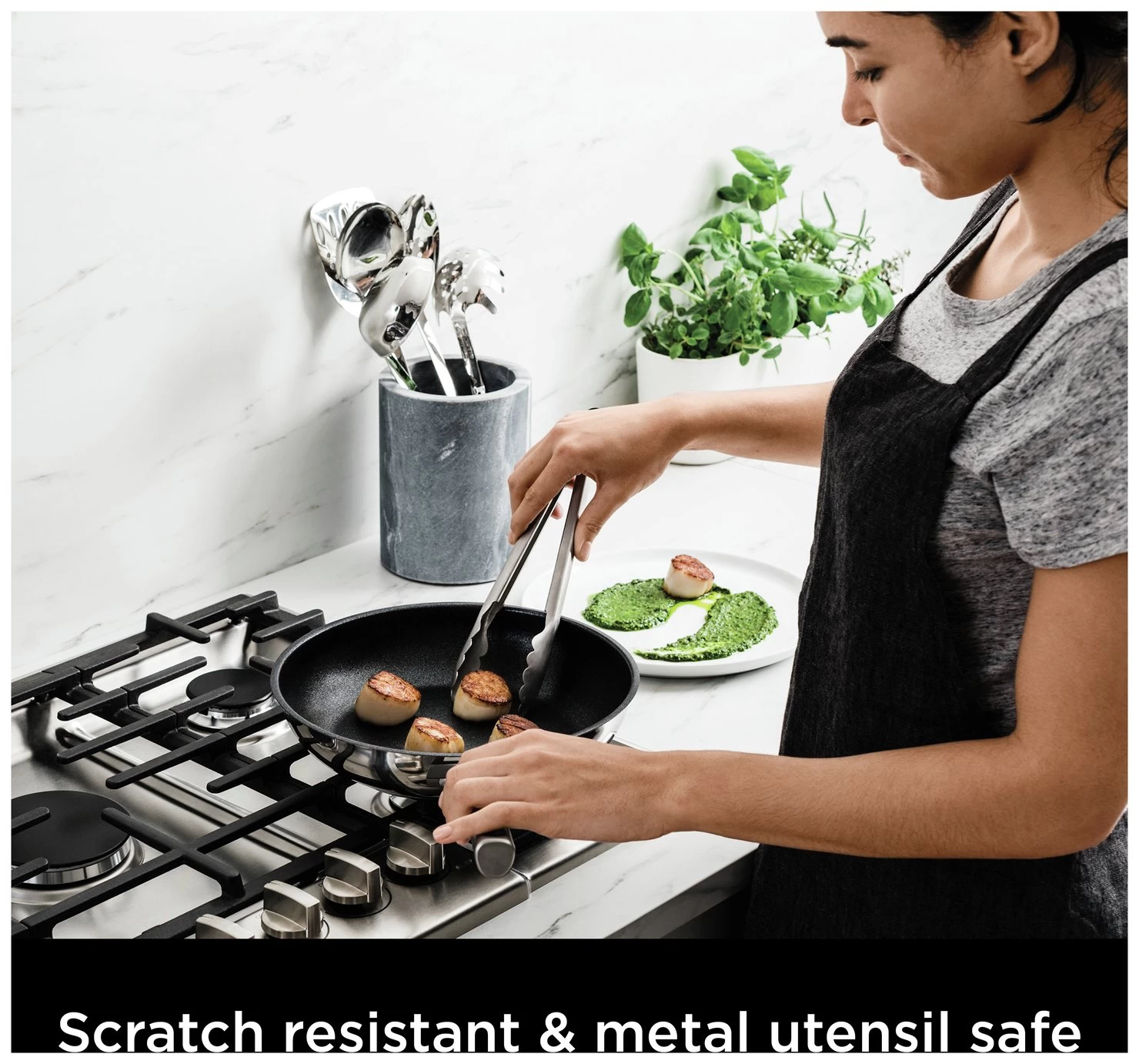 Ninja Zerostick 28cm Stainless Steel Non Stick Frying Pan - Image 4