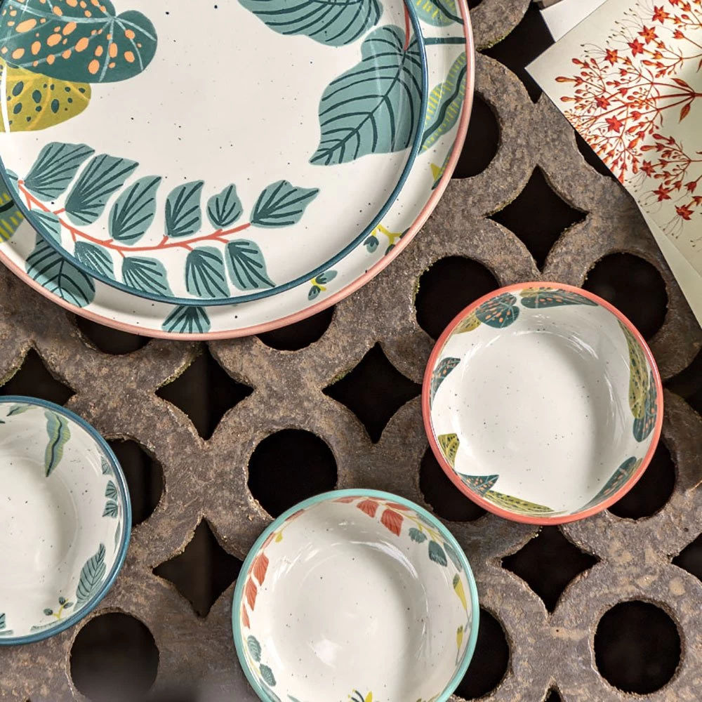 Habitat X Kew 3 Piece Ceramic Nibble Bowl - Image 7