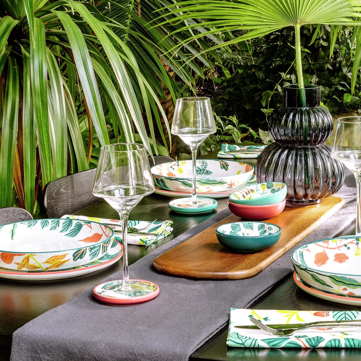 Habitat X Kew 3 Piece Ceramic Nibble Bowl - Image 8