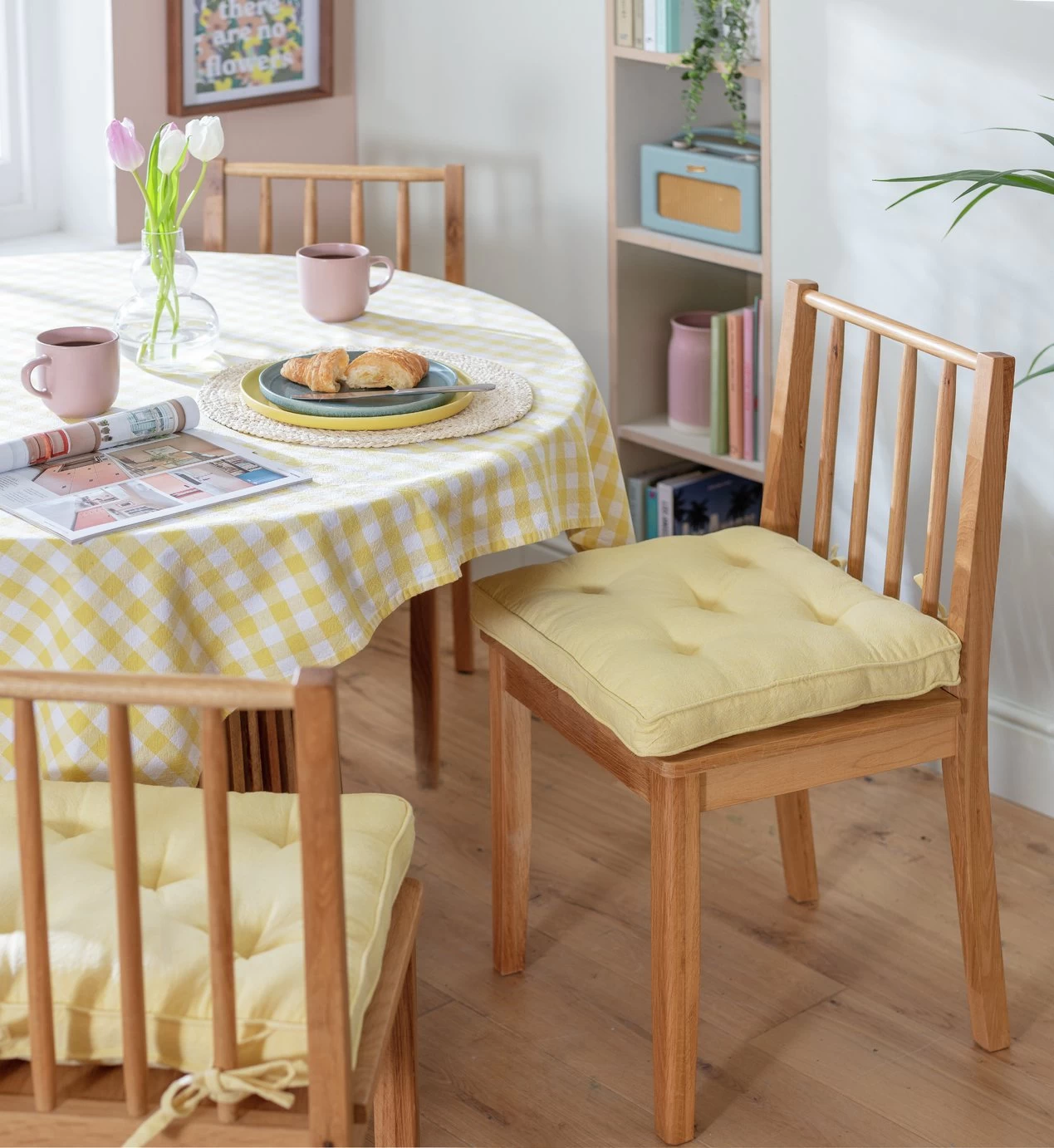 Habitat Pack Of 2 Woven Cushion Seat - Yellow - Image 3