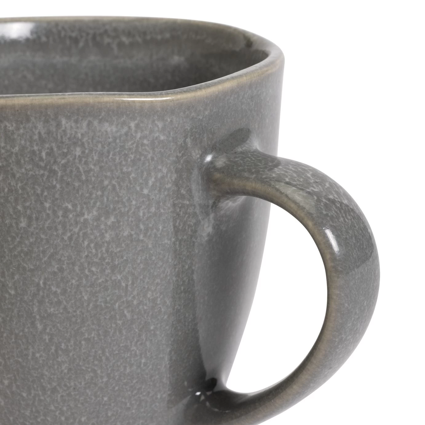 Habitat Set Of 4 Stoneware Mugs - Grey - Image 4
