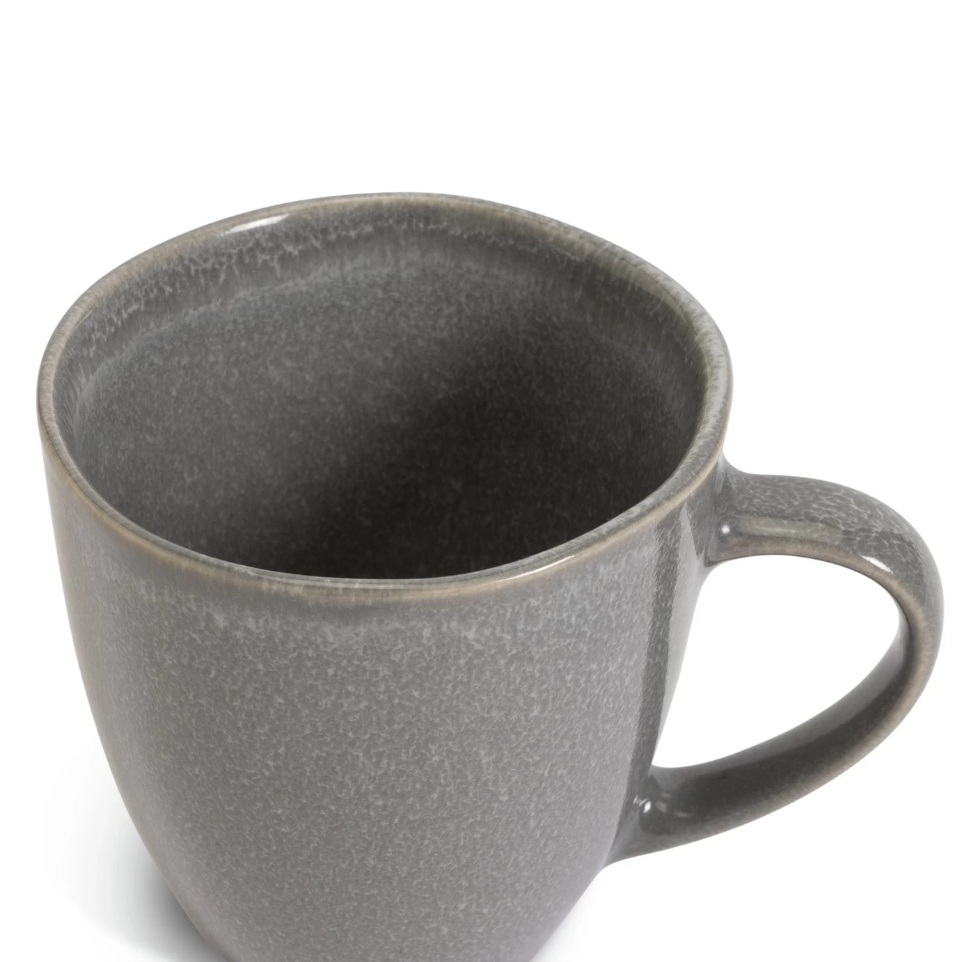Habitat Set Of 4 Stoneware Mugs - Grey - Image 5