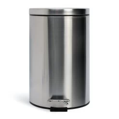 Habitat 12 Litre Round Pedal Bin - Silver