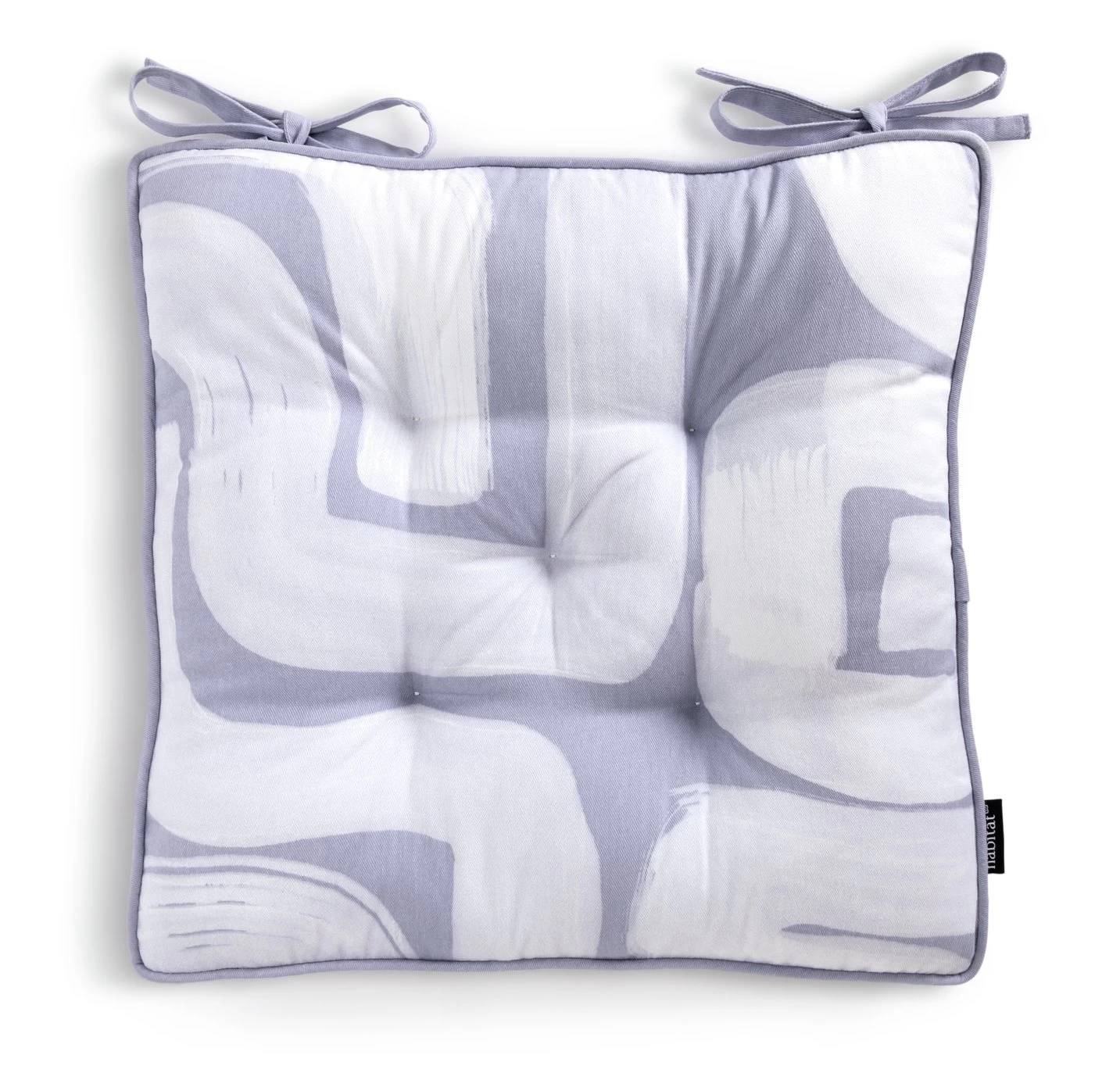 Habitat Brushstroke Pack Of 2 Seat Cushion - Grey - Image 5
