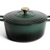 Habitat 5.3 Litre Cast Iron Casserole Dish - Green
