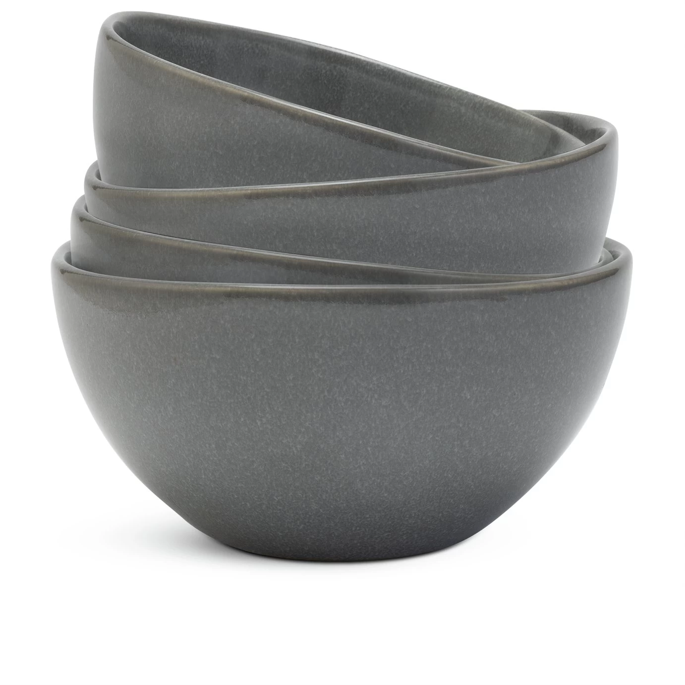Habitat 12 Piece Stoneware Dinner Set - Grey - Image 5