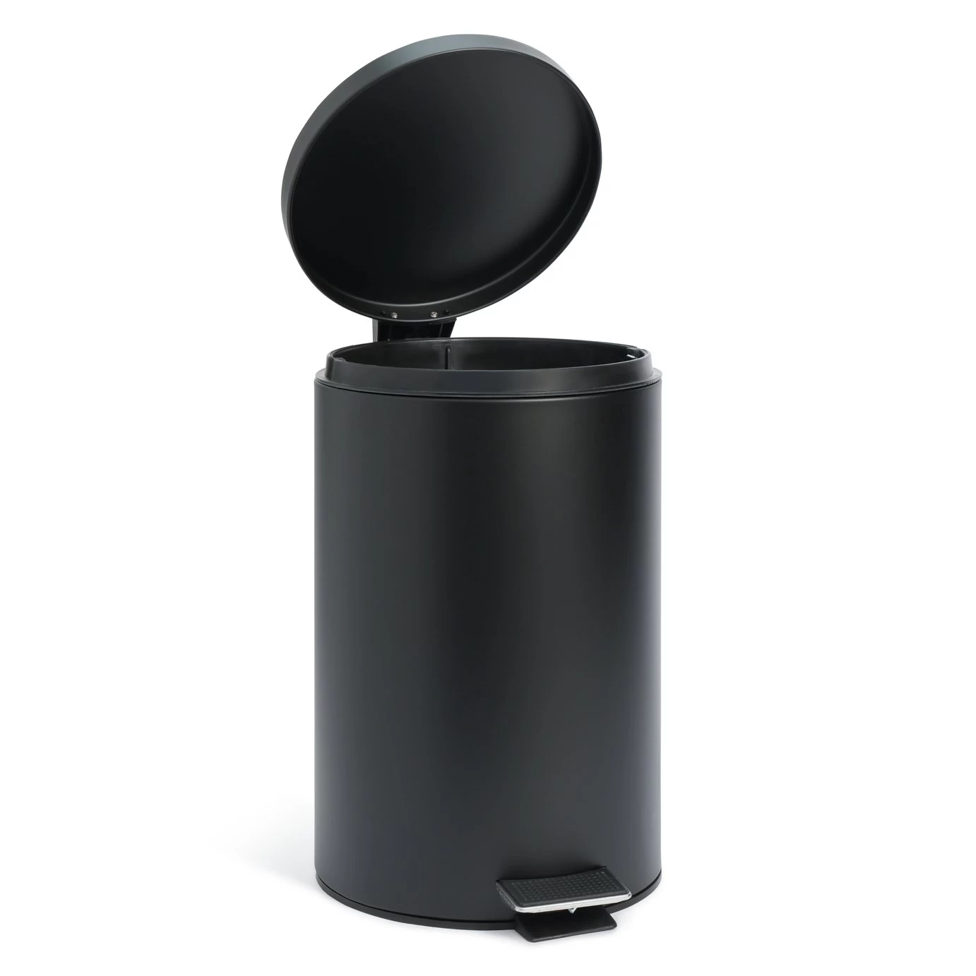 Habitat 12 Litre Flat Top Pedal Bin - Black - Image 2