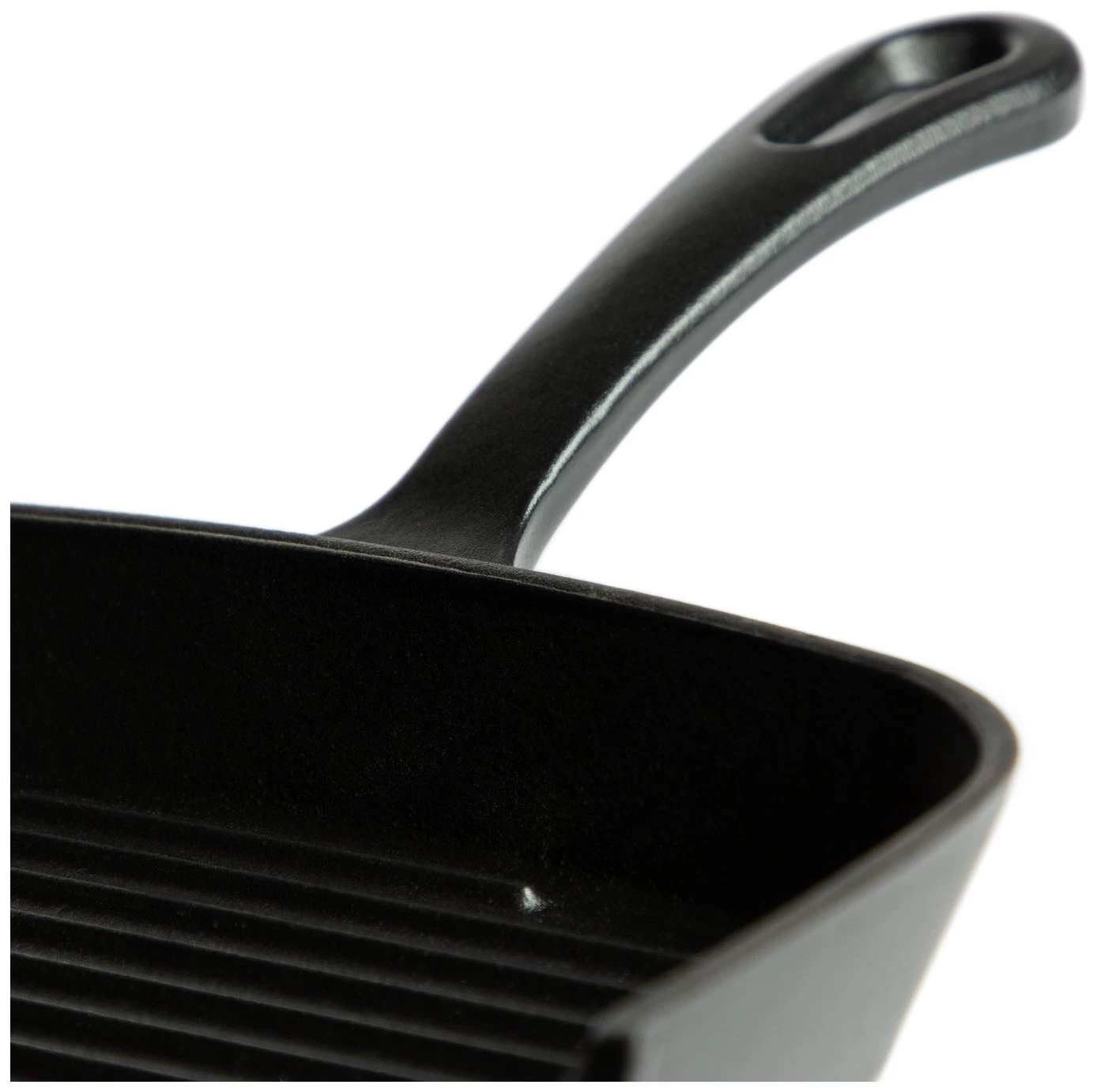 Habitat 23cm Cast Iron Griddle Pan - Black - Image 2