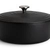 Habitat 4.7 Litre Oval Cast Iron Casserole Dish - Black