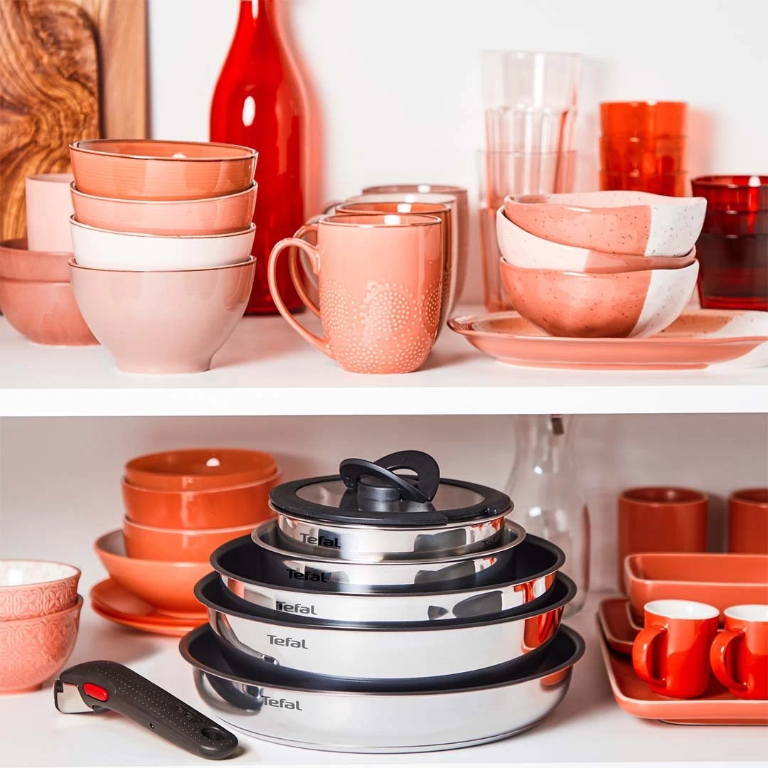 Tefal Ingenio Emotion 4 Piece Stainless Steel Pan Set - Image 6