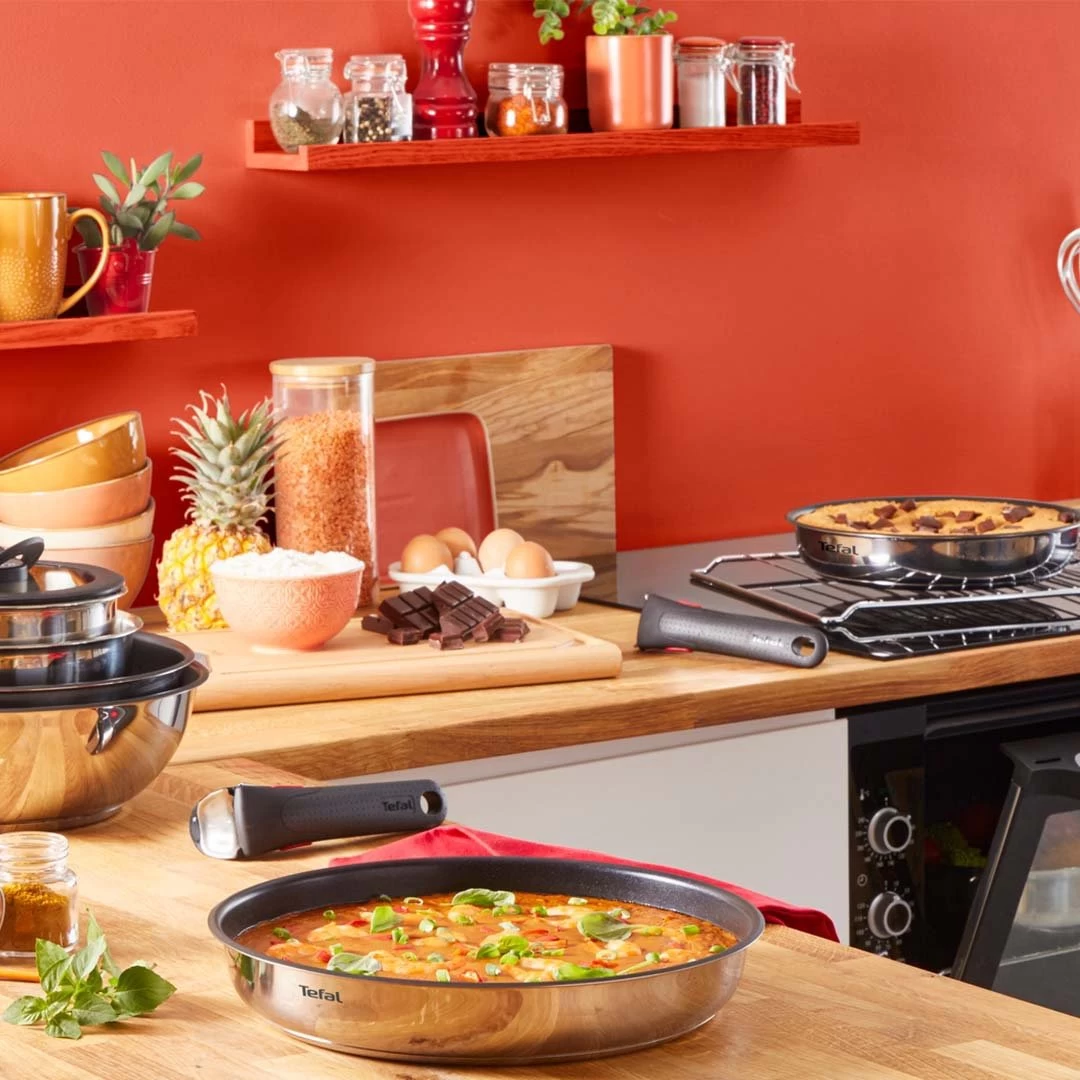 Tefal Ingenio Emotion 5 Piece Stainless Steel Pan Set - Image 6