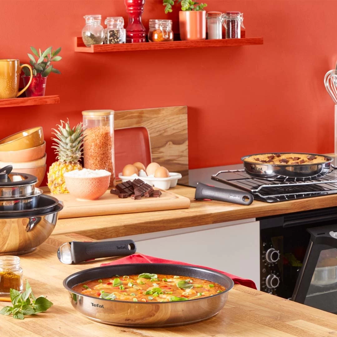 Tefal Ingenio Emotion 10 Piece Stainless Steel Pan Set - Image 6