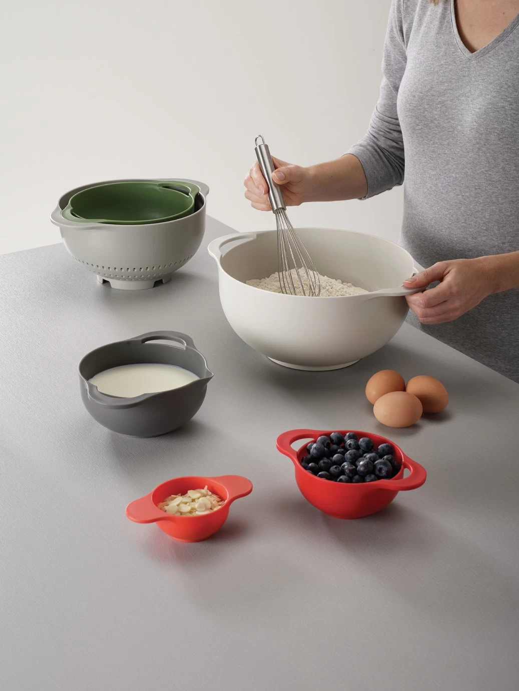 Joseph Joseph Duo 6 Piece Polypropylene Bowl Set - Image 3