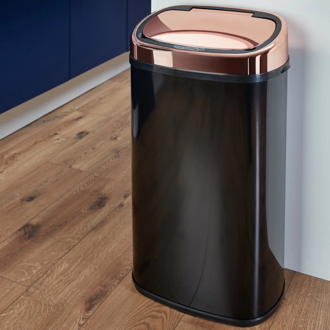 Tower 58L Sensor Bin - Rose Gold & Black - Image 2