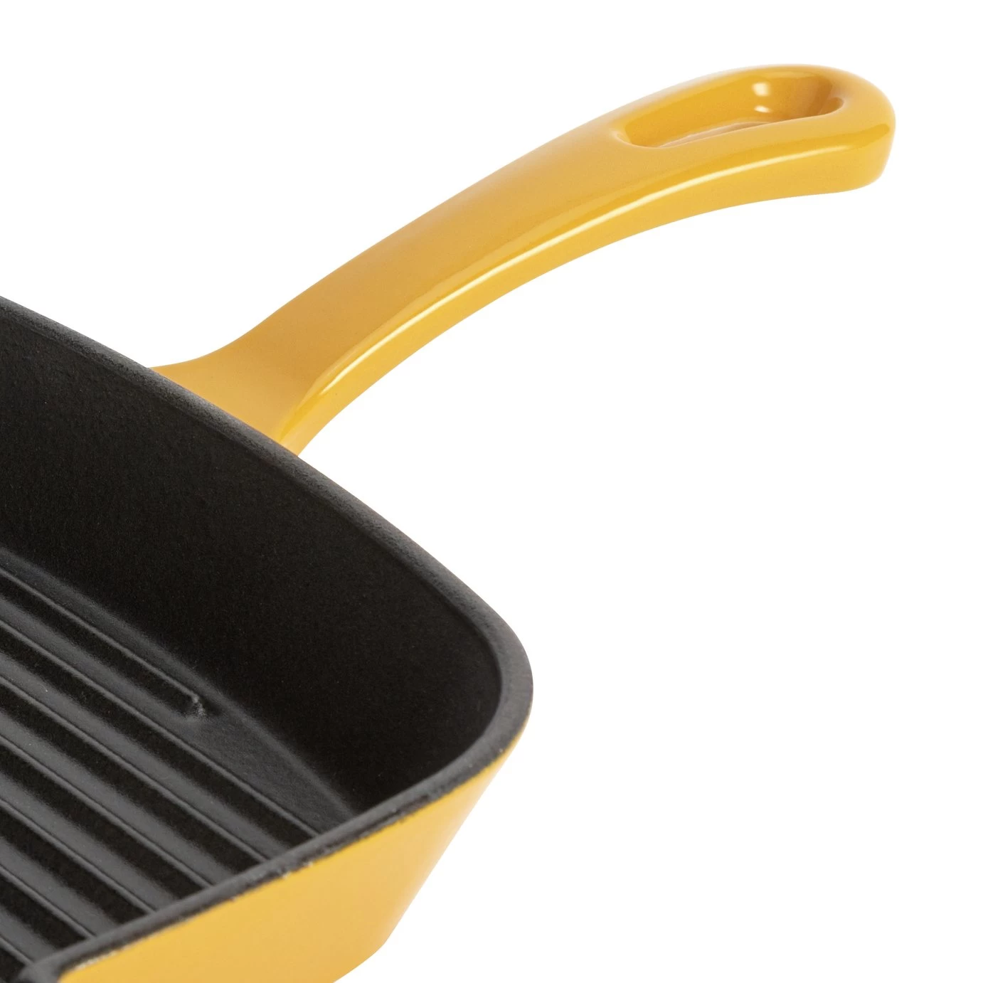 Habitat Global 23cm Cast Iron Griddle Pan - Yellow - Image 3