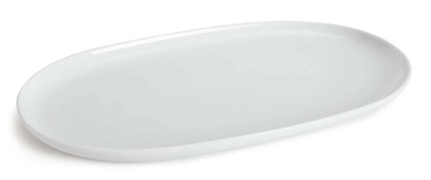 Habitat Riko Oval Porcelain Serving Platter - White - Image 4