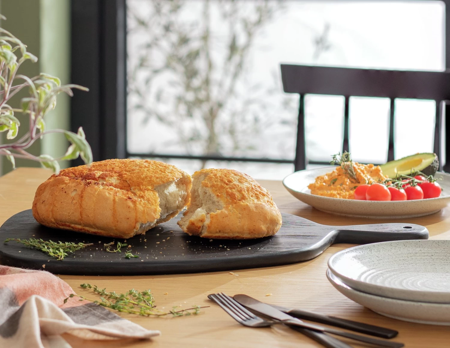 Habitat Wooden Serving Board - Black - Image 2