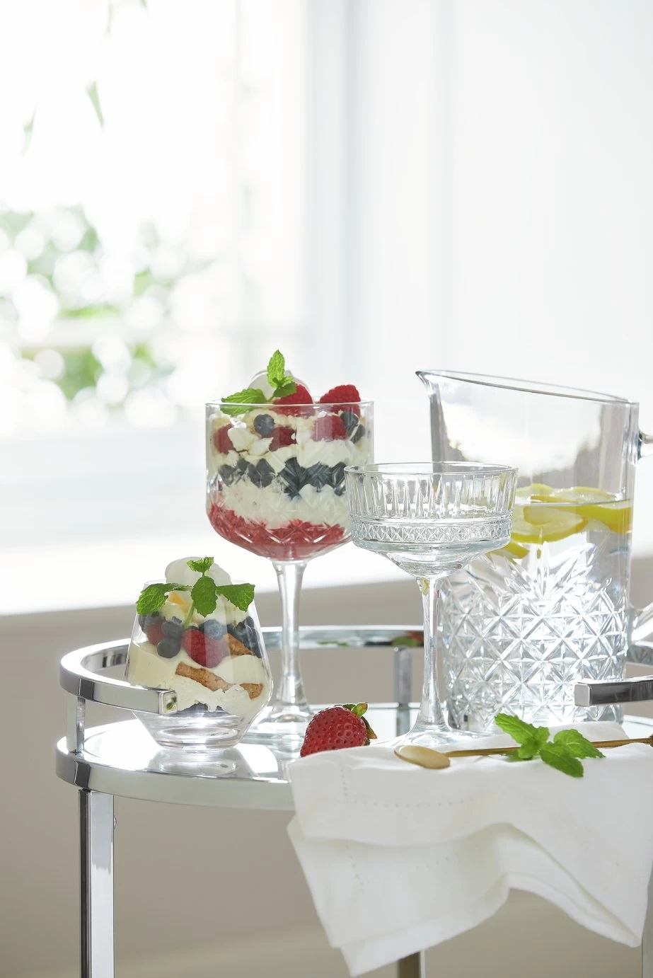 Habitat Chrome And Glass Drinks Trolley - Image 7