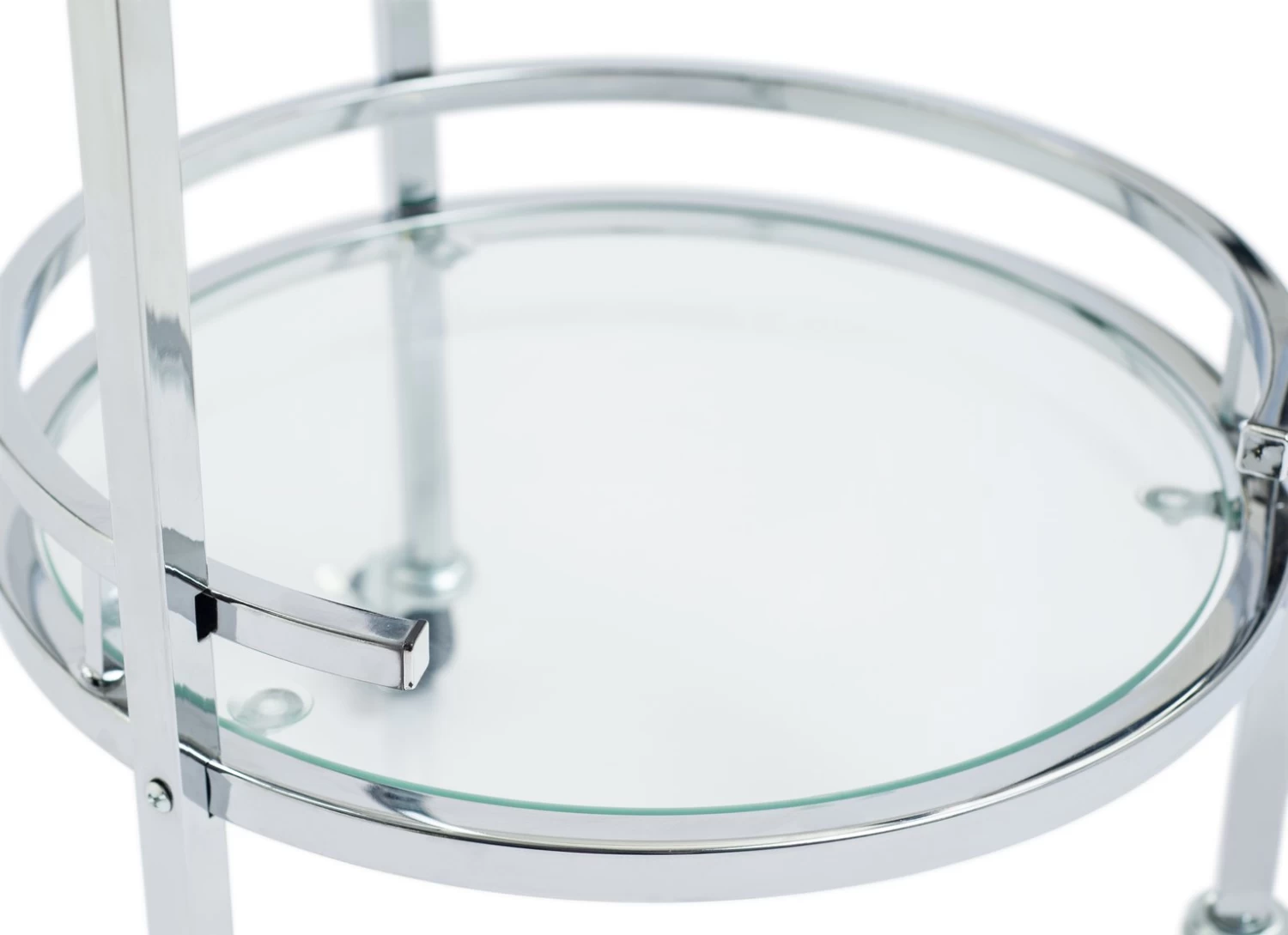 Habitat Chrome And Glass Drinks Trolley - Image 5