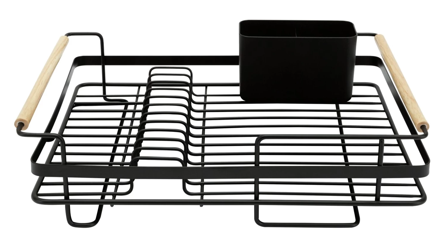 Habitat Wire Dishdrainer - Wood And Black
