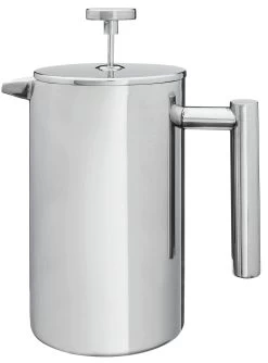 Habitat Double Walled 8 Cup Cafetiere - Silver