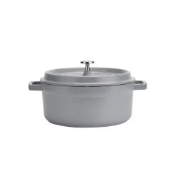 Habitat 4.2 Litre Cast Aluminium Casserole Dish - Grey