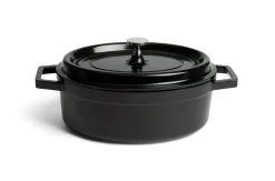 Habitat 3.6 Litre Cast Aluminium Casserole Dish - Black