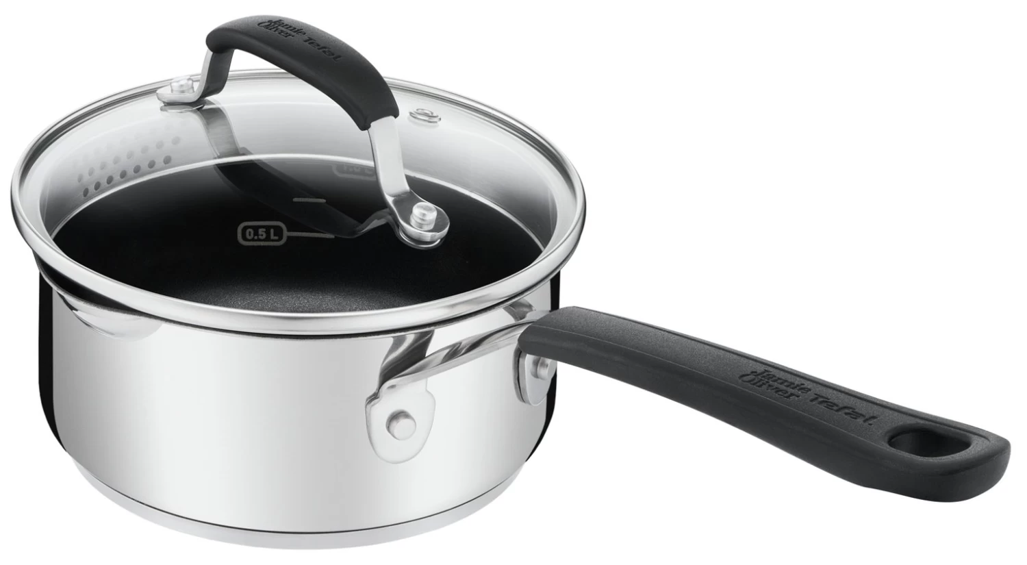 Tefal Jamie Oliver 3 Piece Non Stick Saucepan Set - Image 2