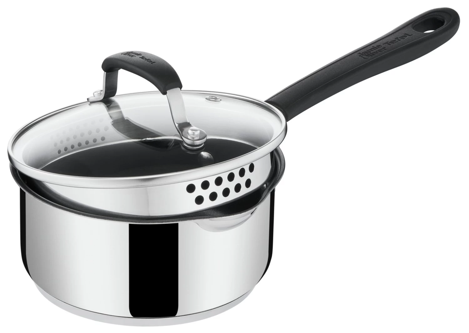 Tefal Jamie Oliver 3 Piece Non Stick Saucepan Set - Image 3