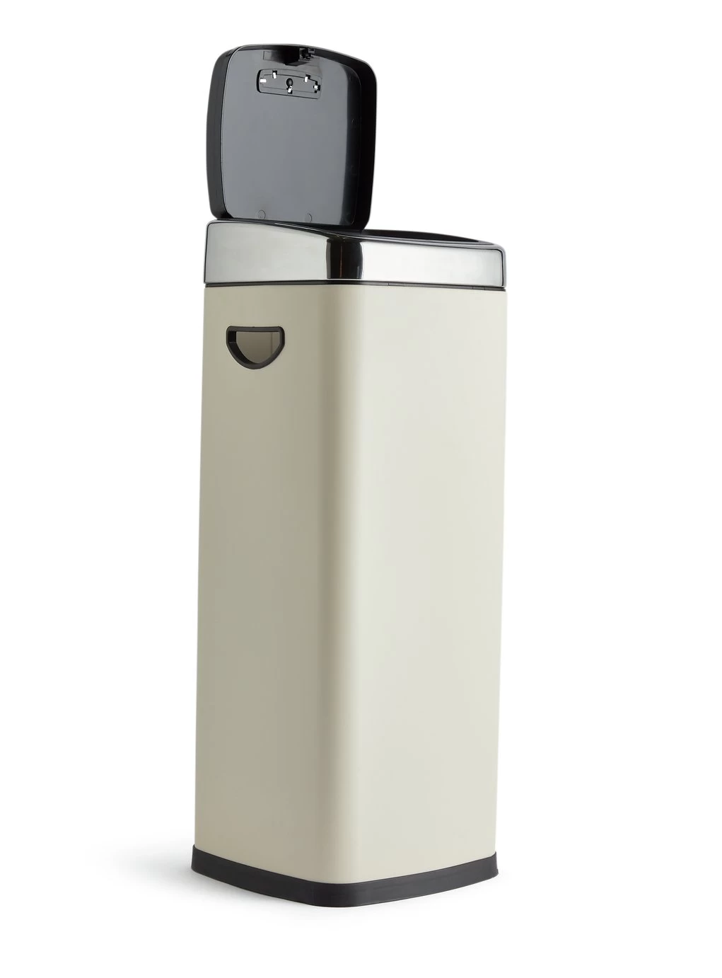 Habitat 30 Litre Square Touch Top Bin - Cream - Image 3