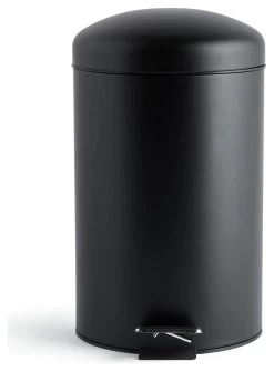 Habitat 12 Litre Domed Pedal Bin - Black