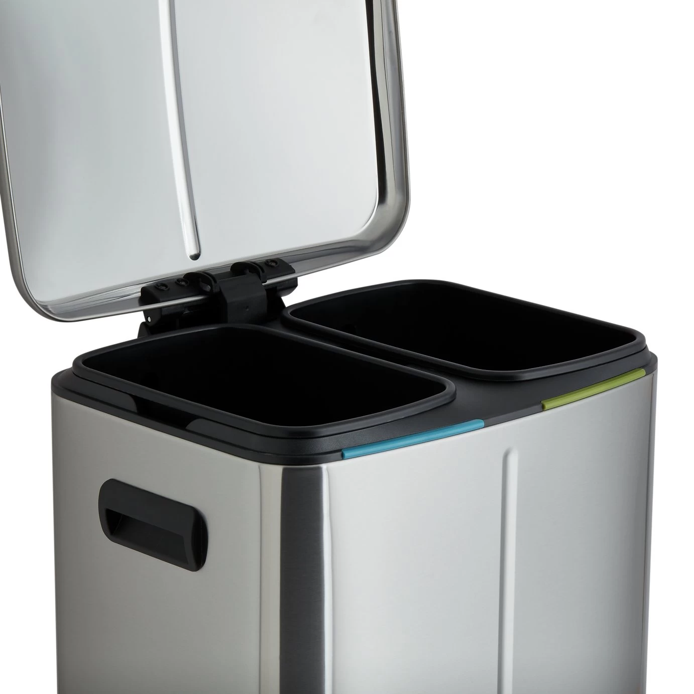 Habitat 40 Litre Recycling Bin - Stainless Steel - Image 5