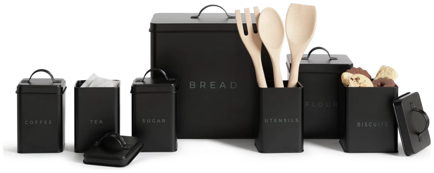 Habitat 7 Piece Carbon Steel Storage Set - Black - Image 3