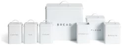 Habitat 7 Piece Carbon Steel Storage Set - White