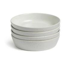 Habitat Addison 4 Piece Stoneware Pasta Bowl - White