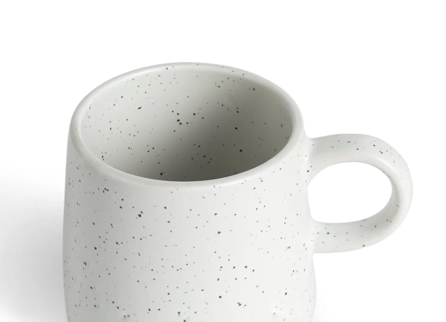 Habitat Addison Set Of 4 Speckled Mugs - White - Image 4