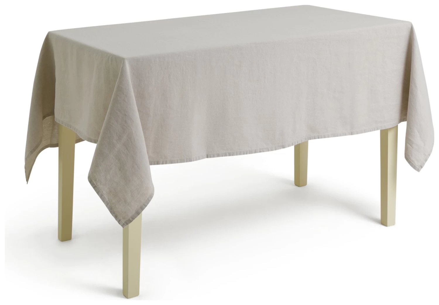 Habitat Linen Table Cloth - Grey - Image 3