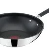 Tefal Jamie Oliver 28cm Non Stick Stainless Steel Wok