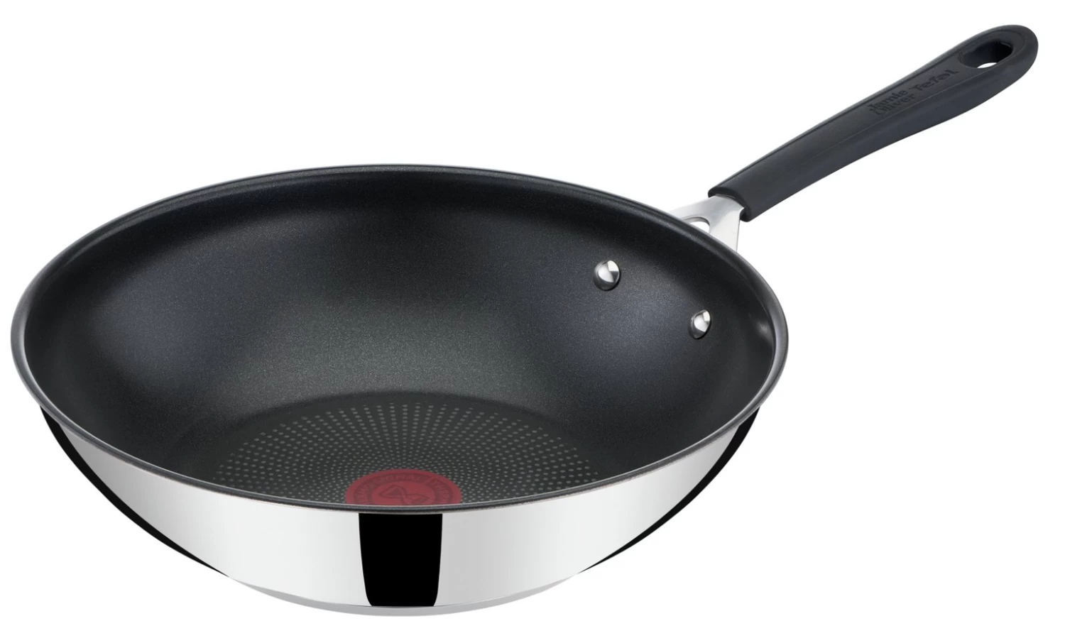 Tefal Jamie Oliver 28cm Non Stick Stainless Steel Wok