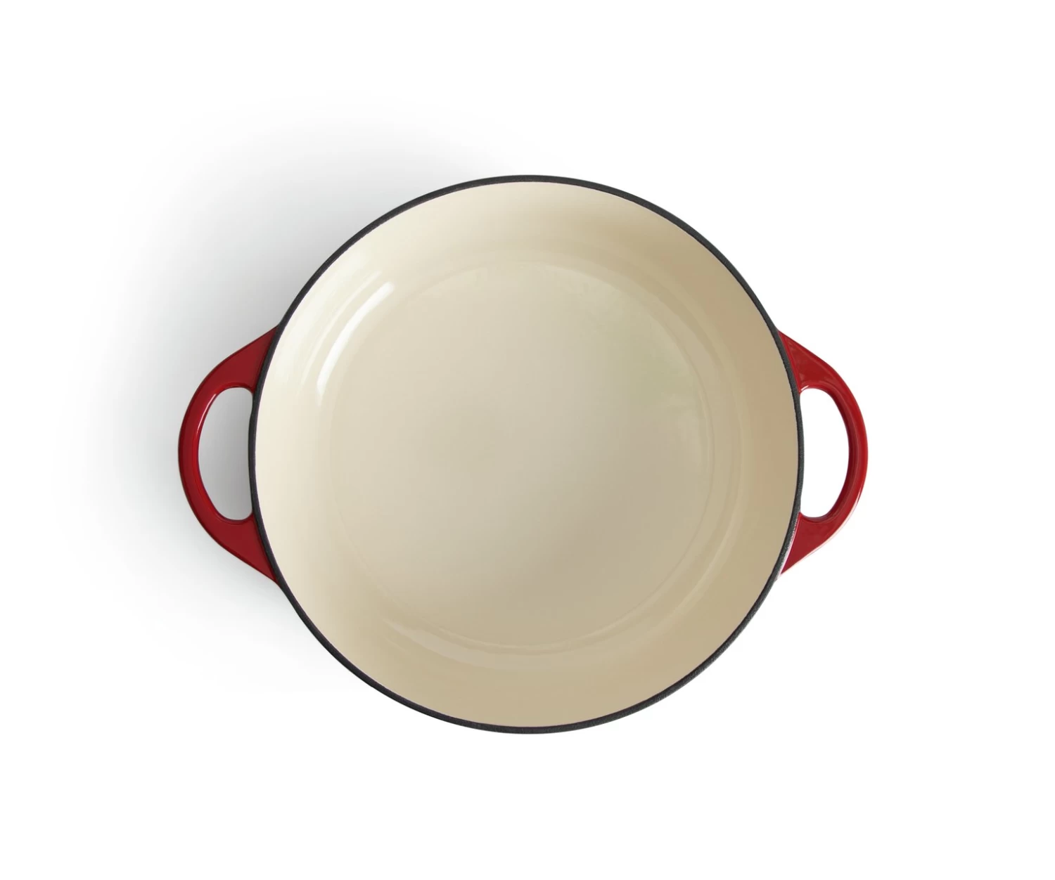 Habitat Country Manor 4 Litre Cast Iron Casserole Dish - Red - Image 3