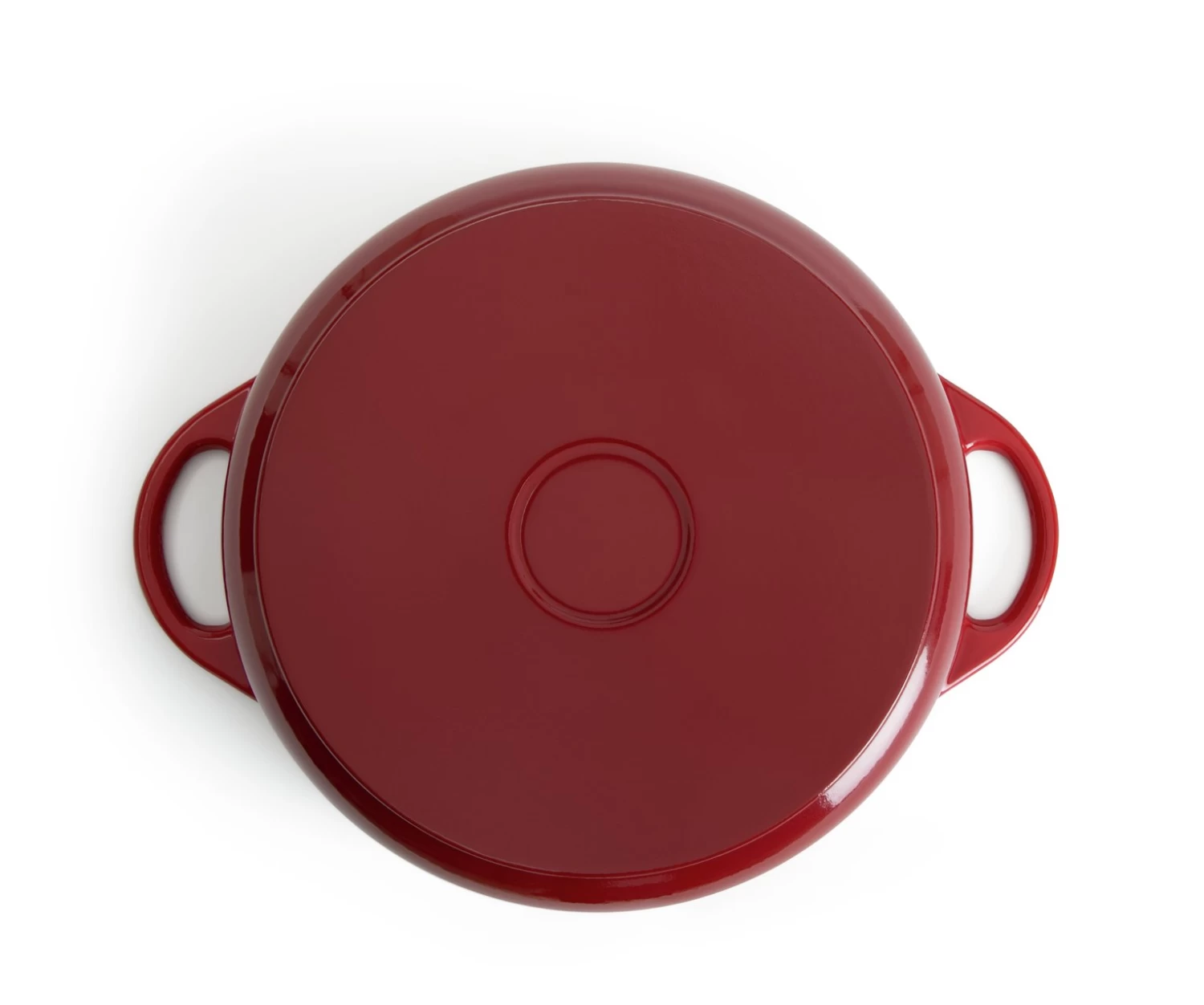 Habitat Country Manor 4 Litre Cast Iron Casserole Dish - Red - Image 5