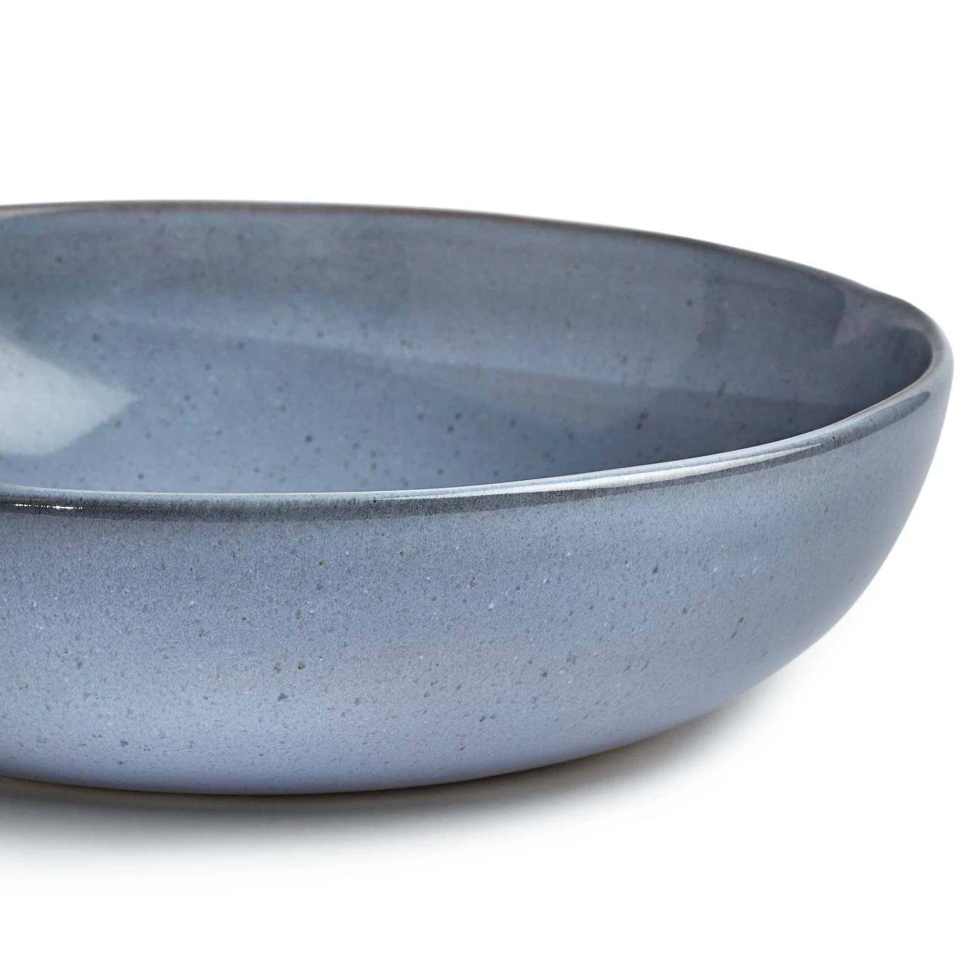Habitat Evora Stoneware Salad Bowl - Blue - Image 3