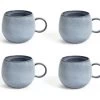 Habitat Evora Set Of 4 Stoneware Mugs - Blue
