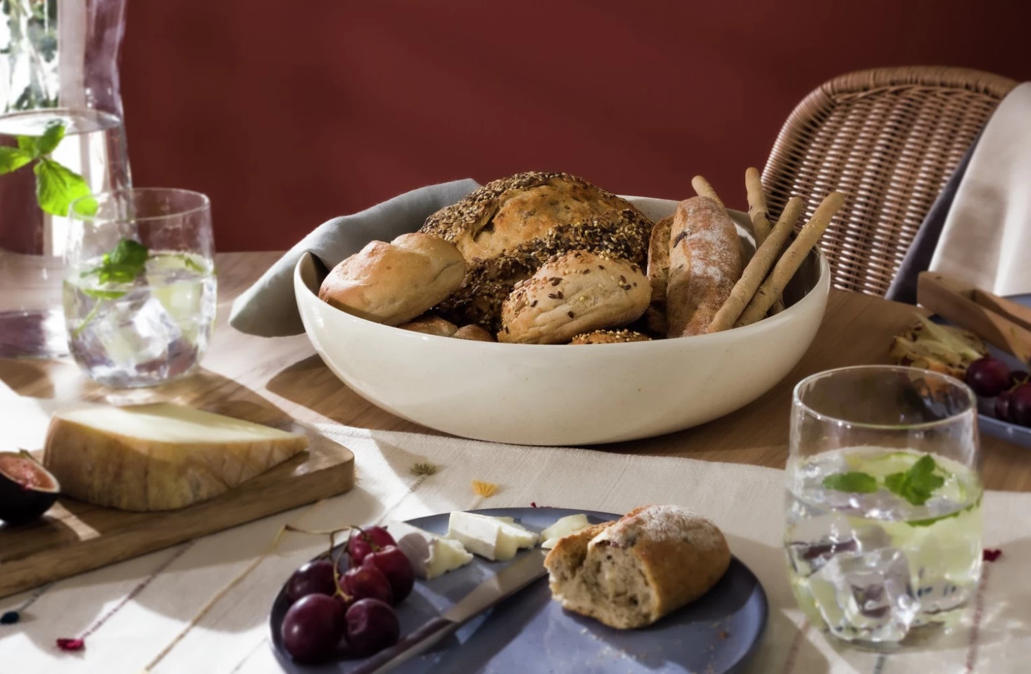 Habitat Evora Stoneware Serving Bowl - Naturals - Image 2