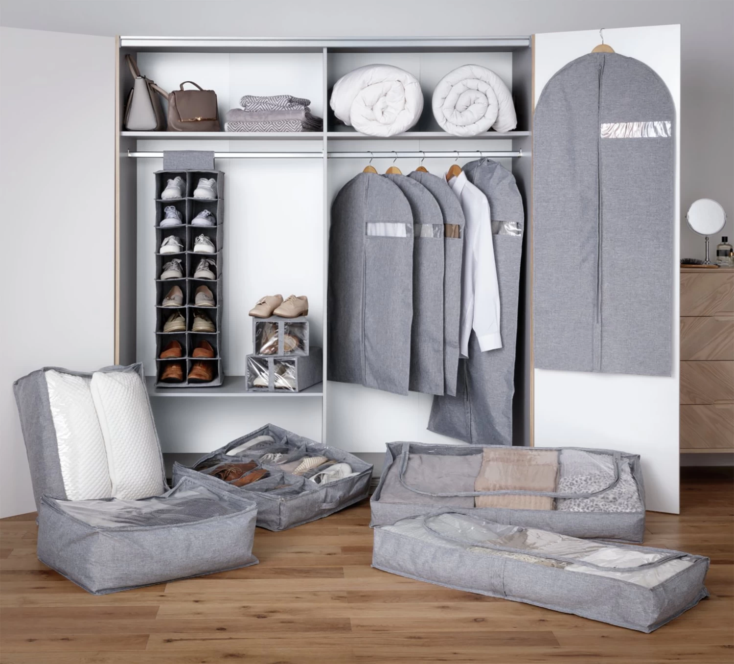 Habitat Pack Of 2 Dress Covers - Grey - Image 2