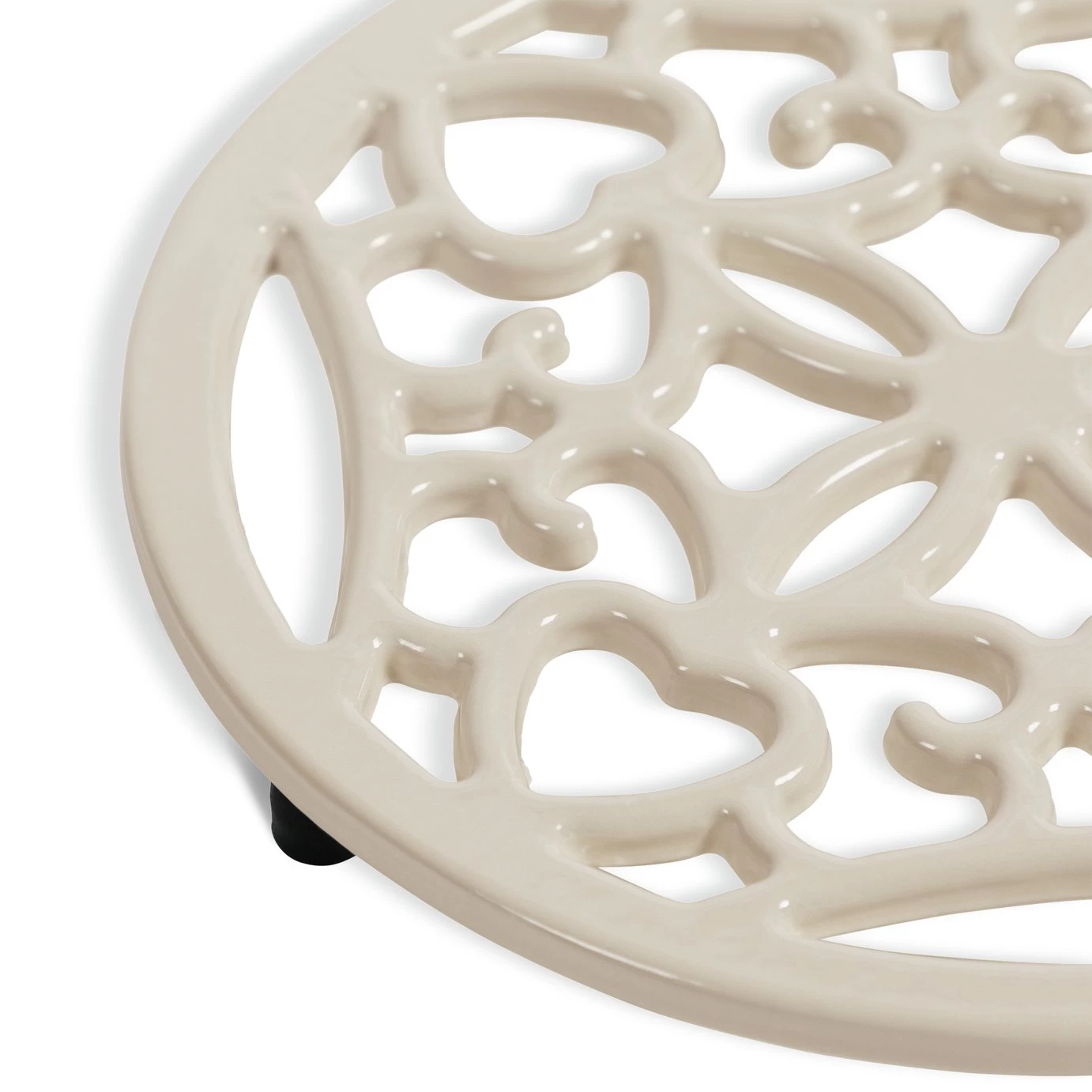 Habitat Cast Iron Trivet - Cream - Image 4