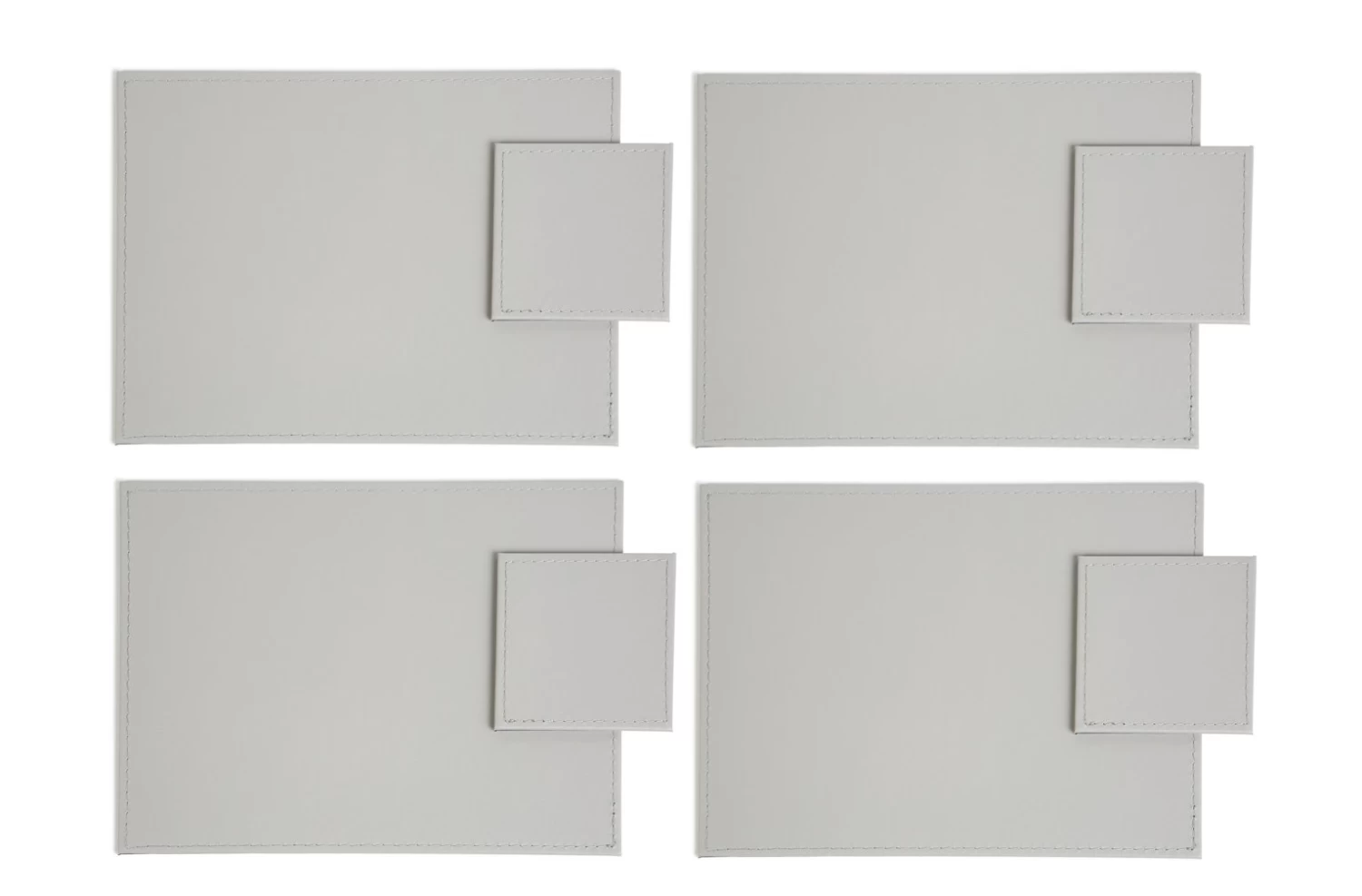 Habitat Faux Leather Set Of 4 Placemats And Coasters Set