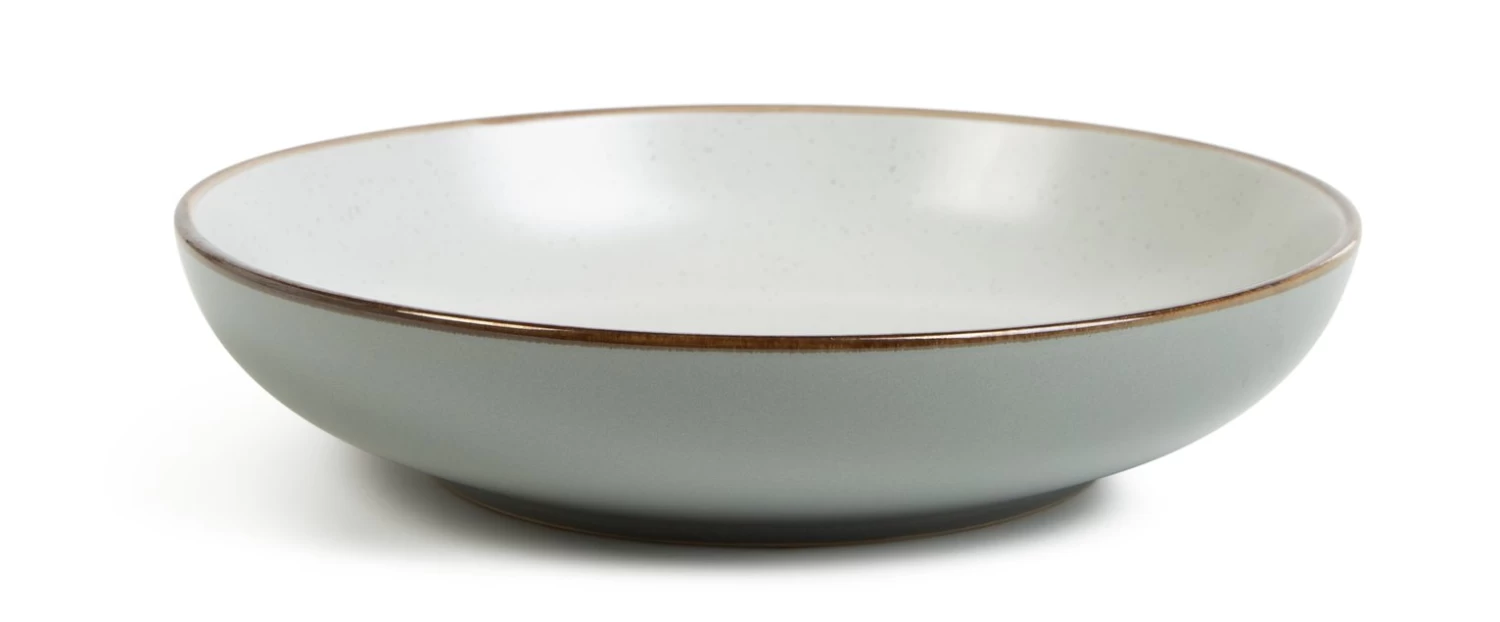 Habitat Speckle 4 Piece Stoneware Pasta Bowl - Grey - Image 4
