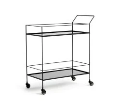 Habitat Monroe Drinks Trolley - Black